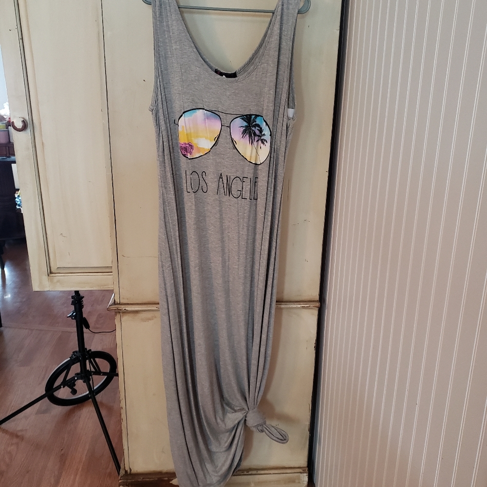 Maxi graphic dress
